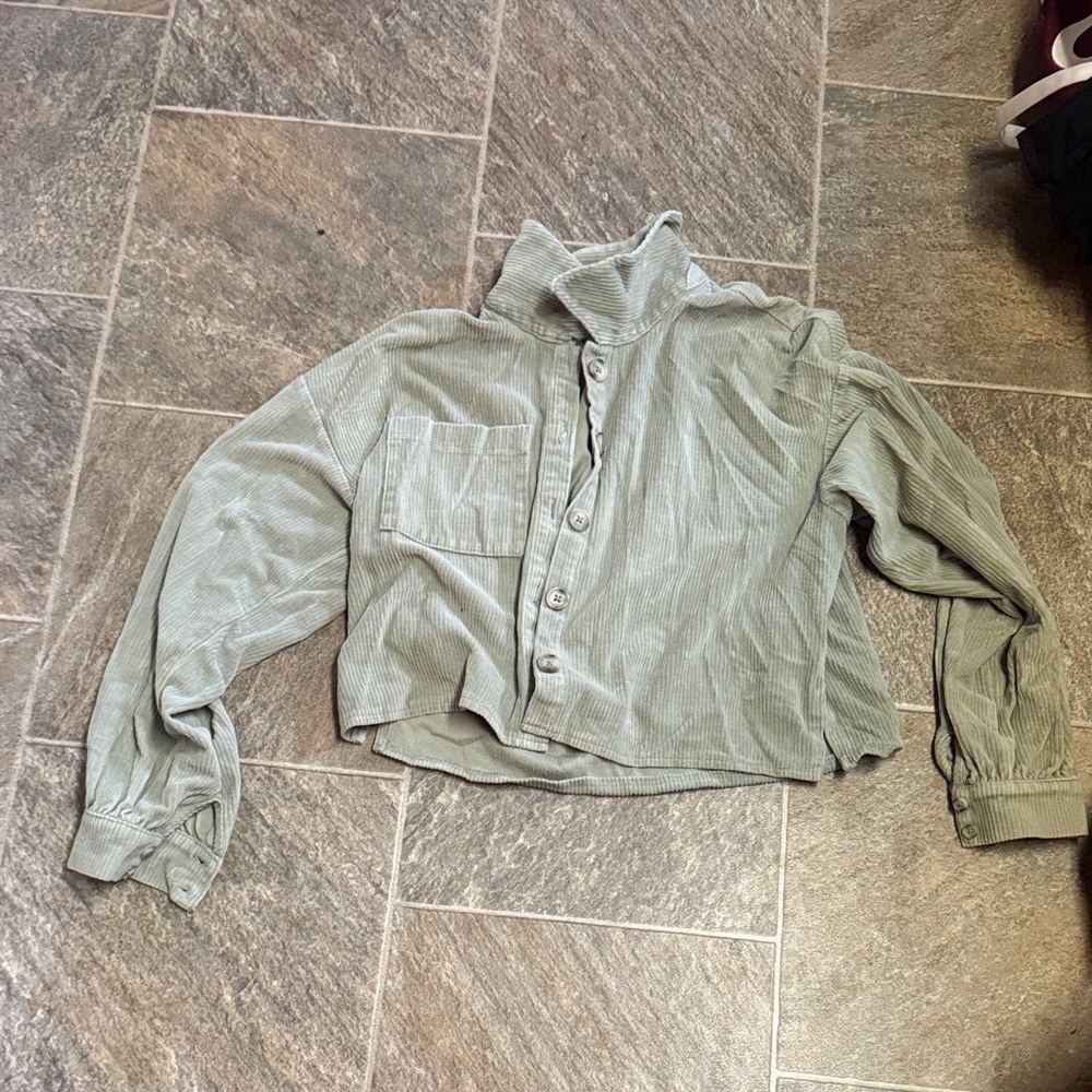 Madewell Green Corduroy Jacket